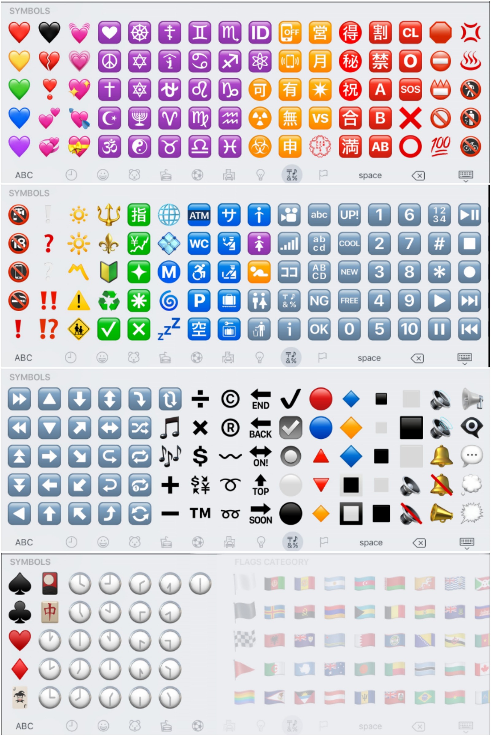 Emoji symbols