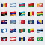 sample emoji flags